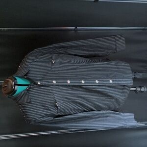 Lip Service Black Pinstripe Shirt Vintage